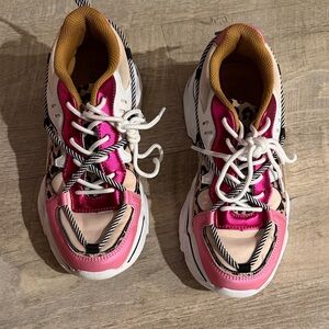 Pink and Black Women's Sneakers
